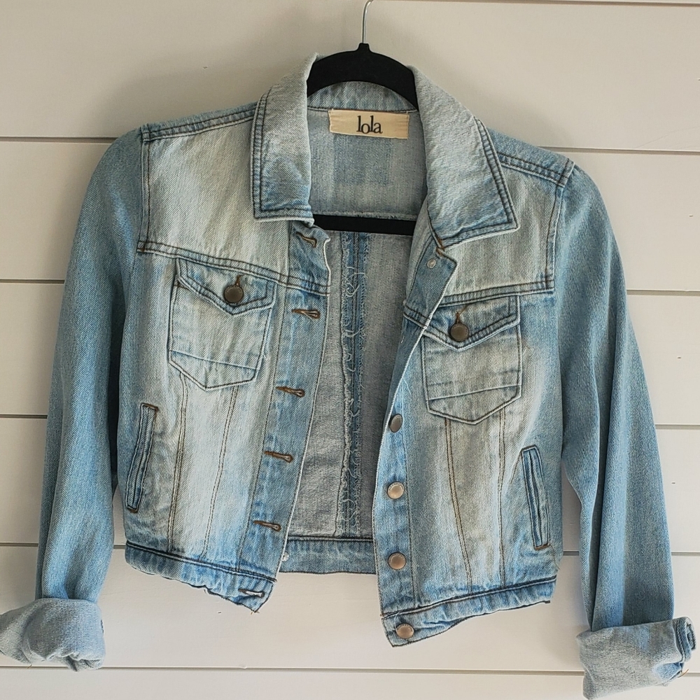 Cropped denim jacket Small